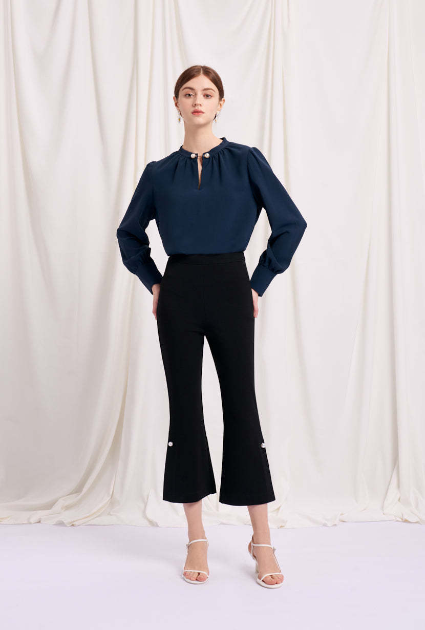 Buvette Pearl Blouse - Navy