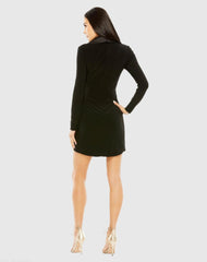 Black Long Sleeve Blazer Dress