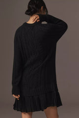 Black Onyx The Delphine Sweater Twofer Mini Dress