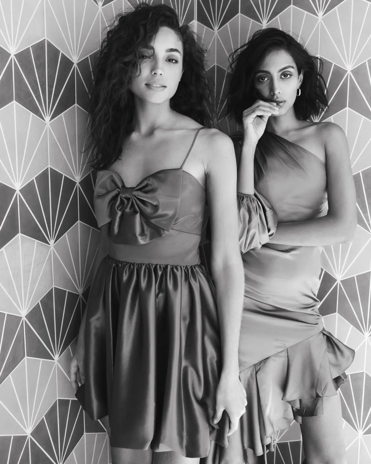 Pink Bow Front Bubble Hem Mini Dress