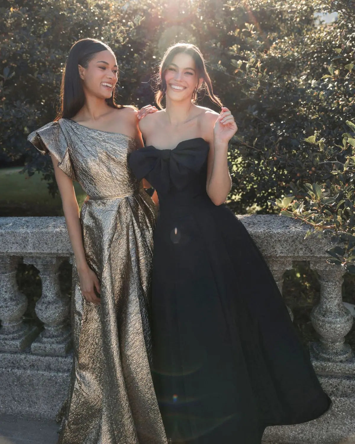 Gold One Shoulder Metallic Ballgown