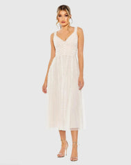 Pink Sleeveless Ruffle Tiered Dress