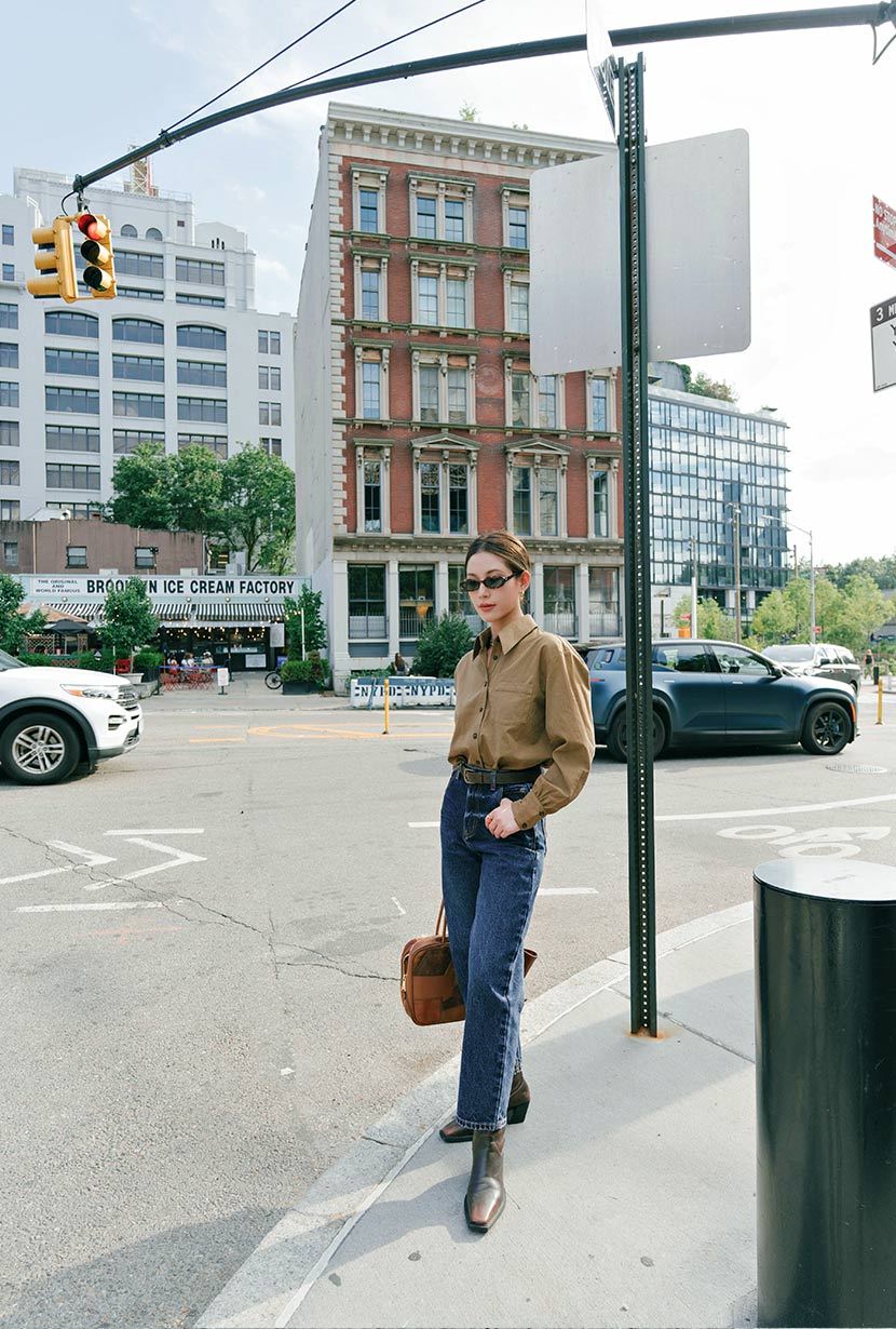 Bentley Straight Cropped Jeans - Dark Indigo