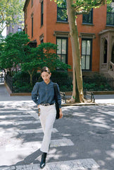 Bethany Denim Blouse - Indigo