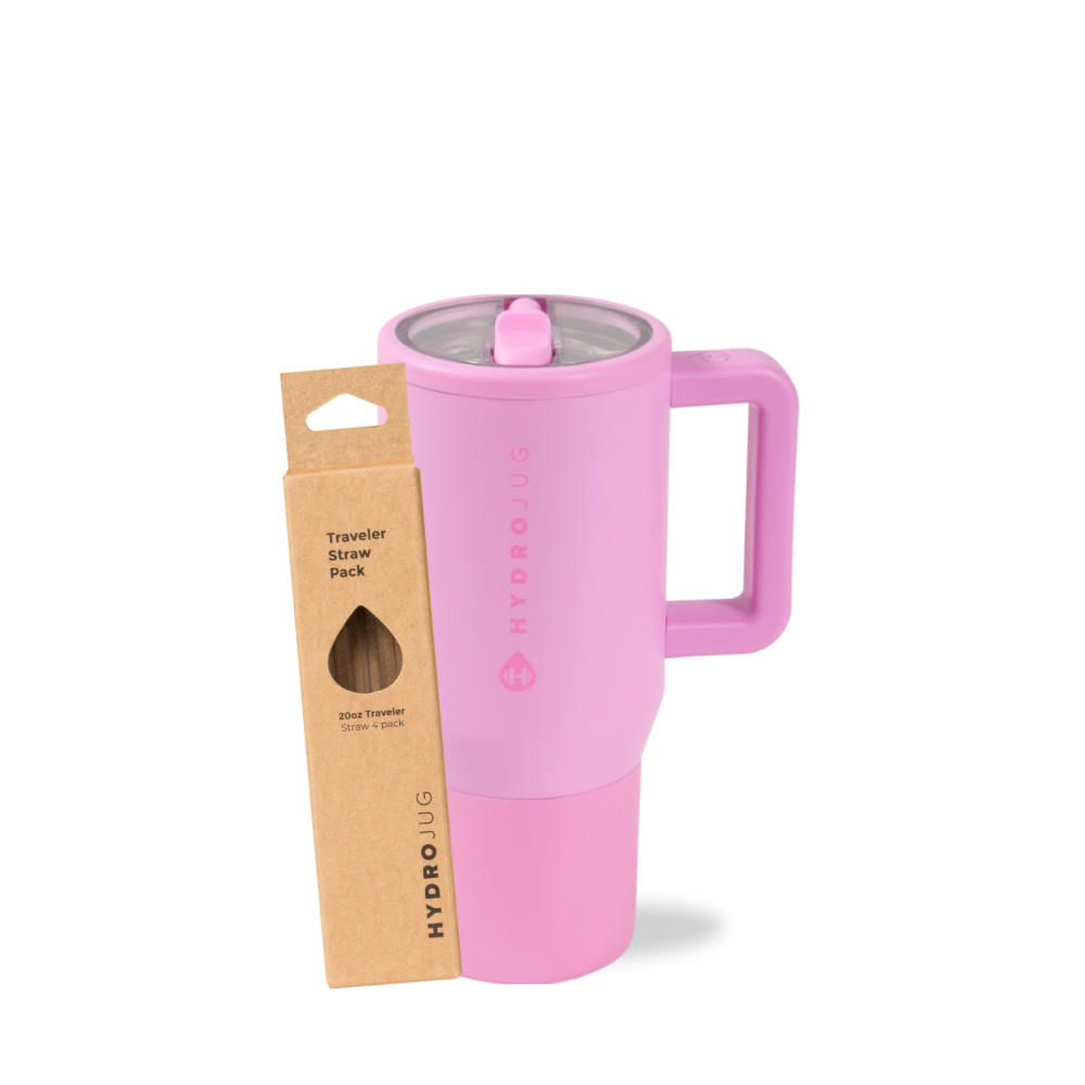 Bubblegum Traveler 20oz + Replacement Straw Pack