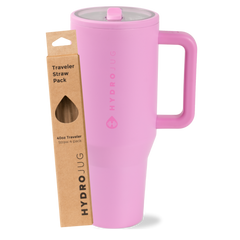 Bubblegum Traveler 40oz + Replacement Straw Pack