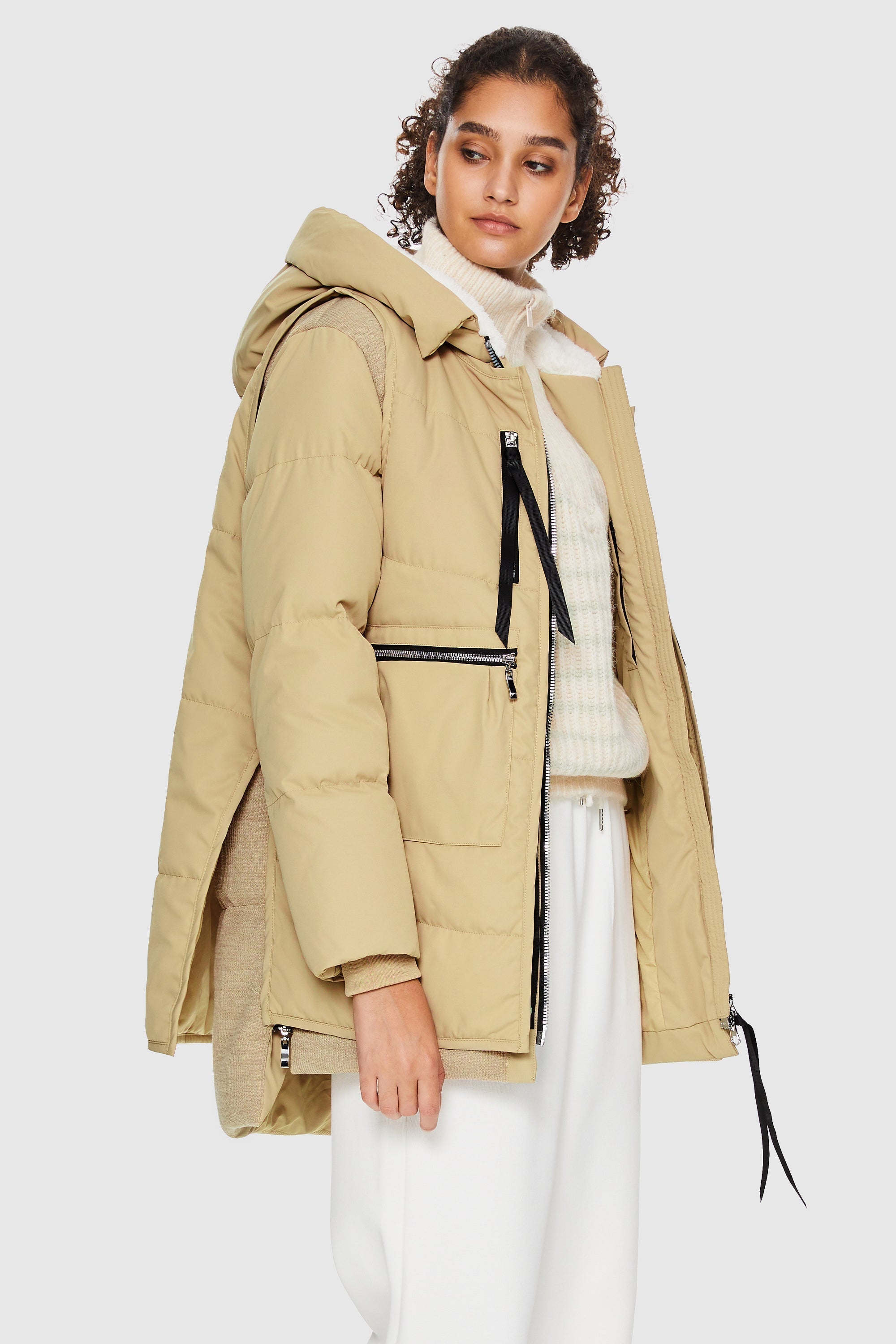 092 Universe® Thickened Puffer Down Jacket with Detachable Vest