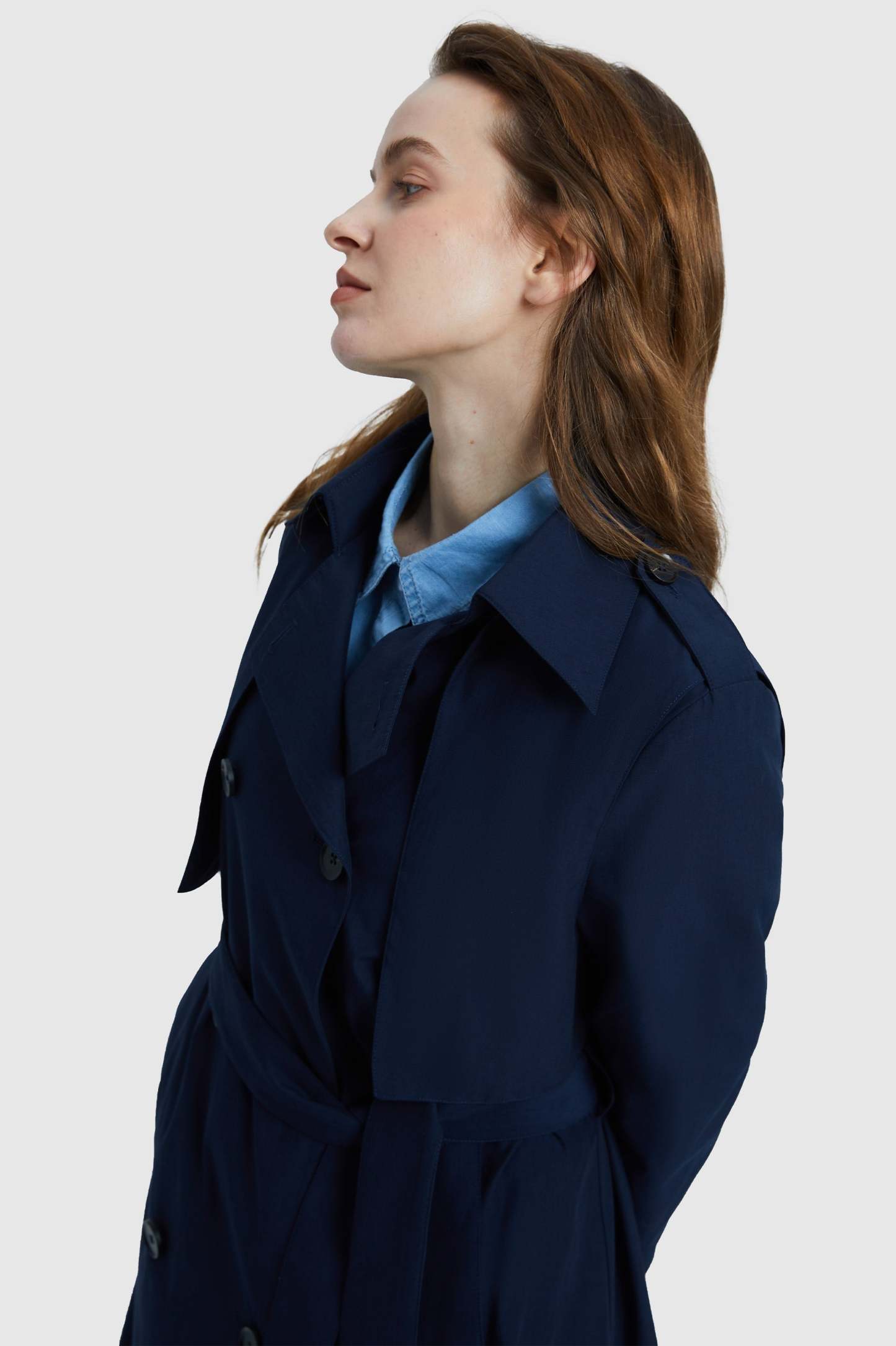 3/4 Hudson Trench with Removable Vest