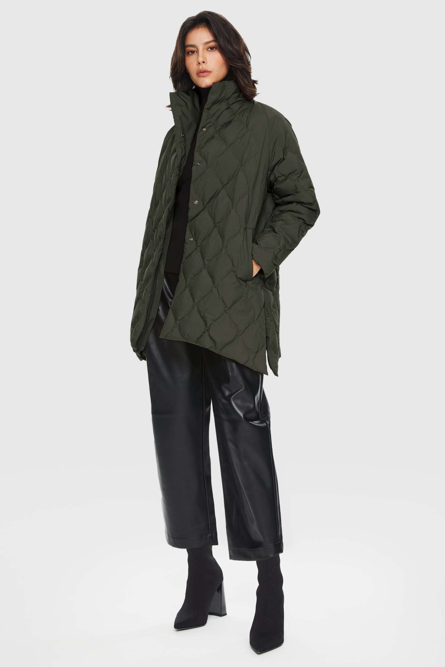Lightweight Long-Sleeve Down Puffer Jacket