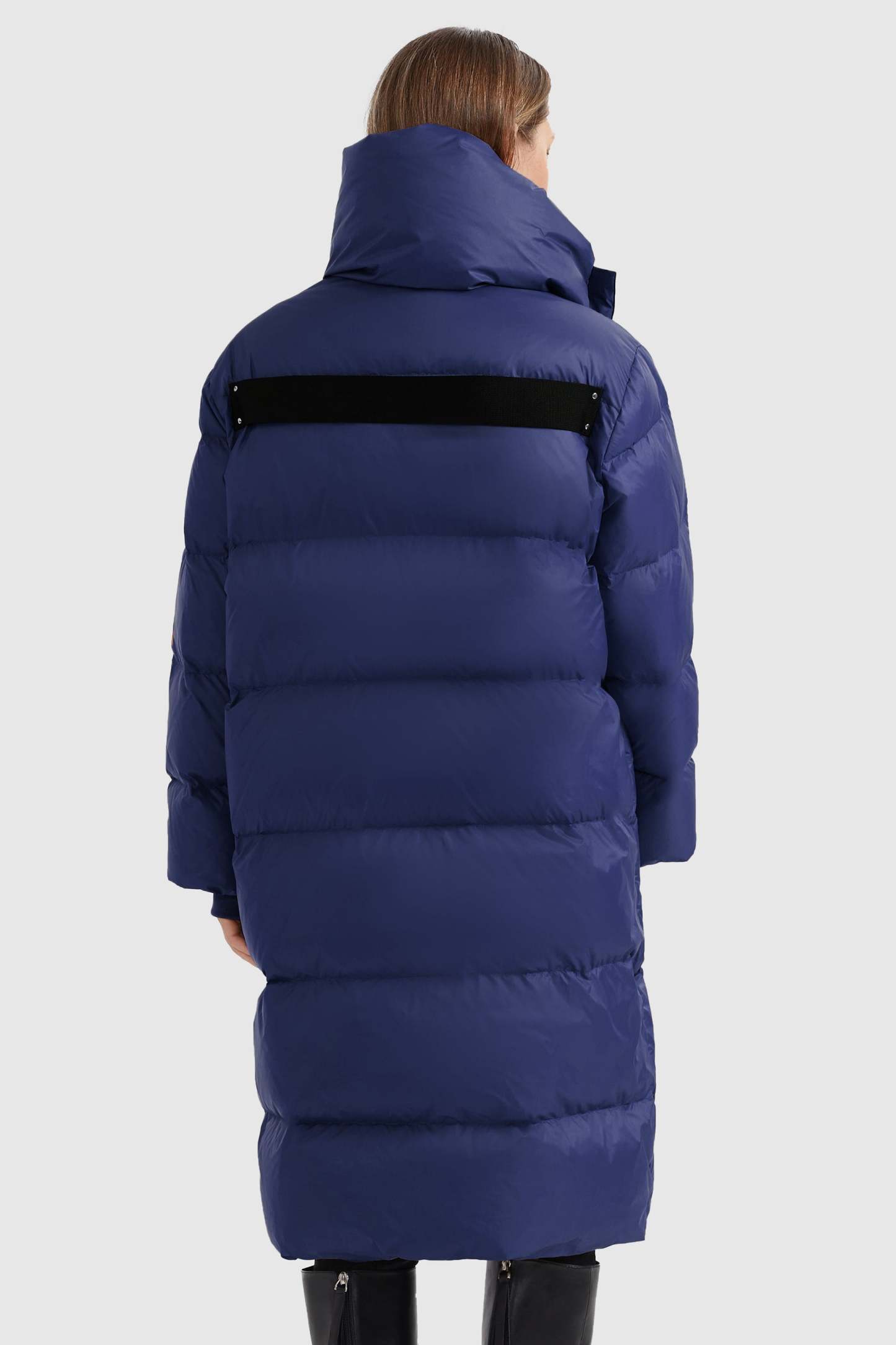 Puffer Long Stylish Winter Down Jacket with Warm Thickened Collar