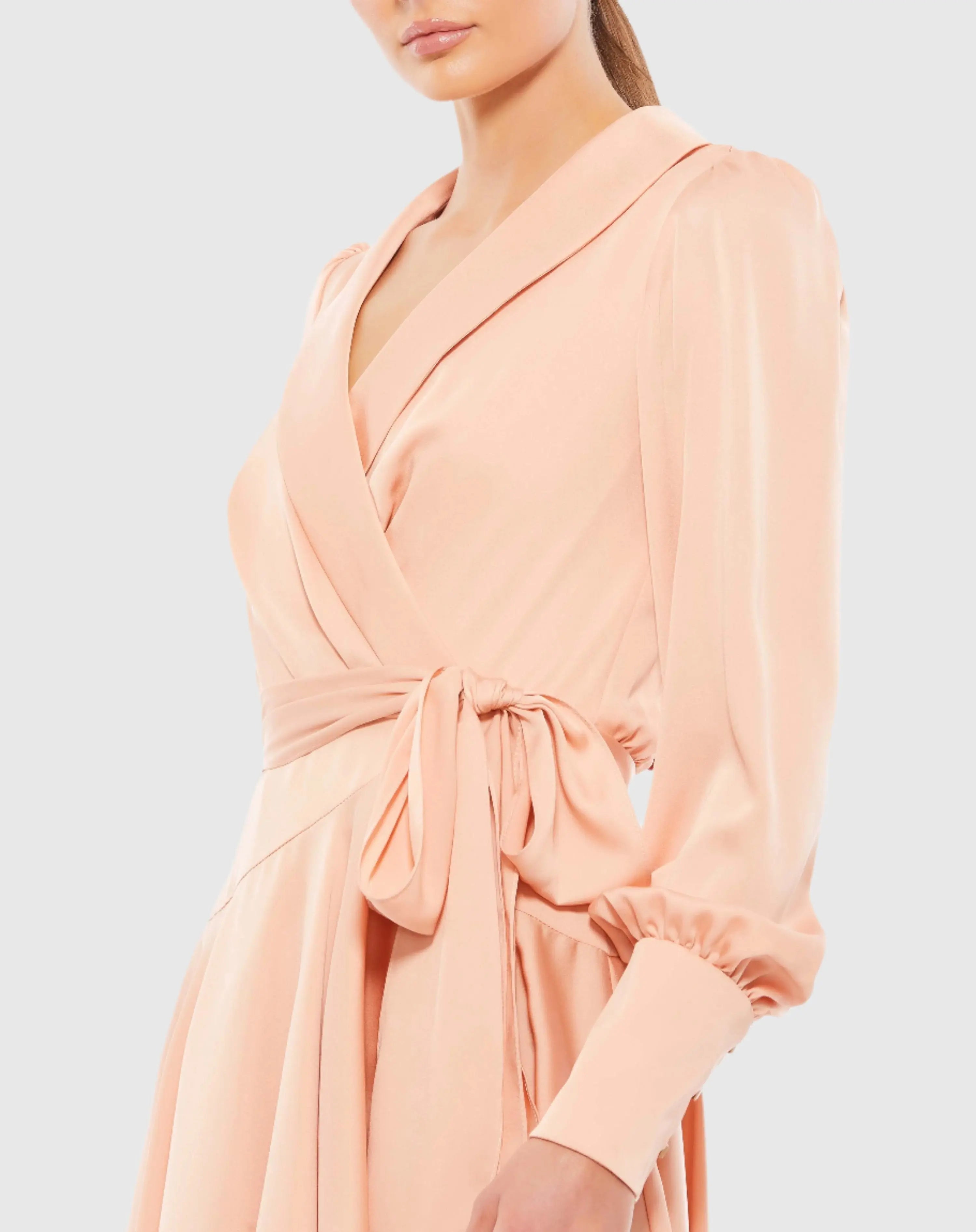 Pink Short Wrap Dress