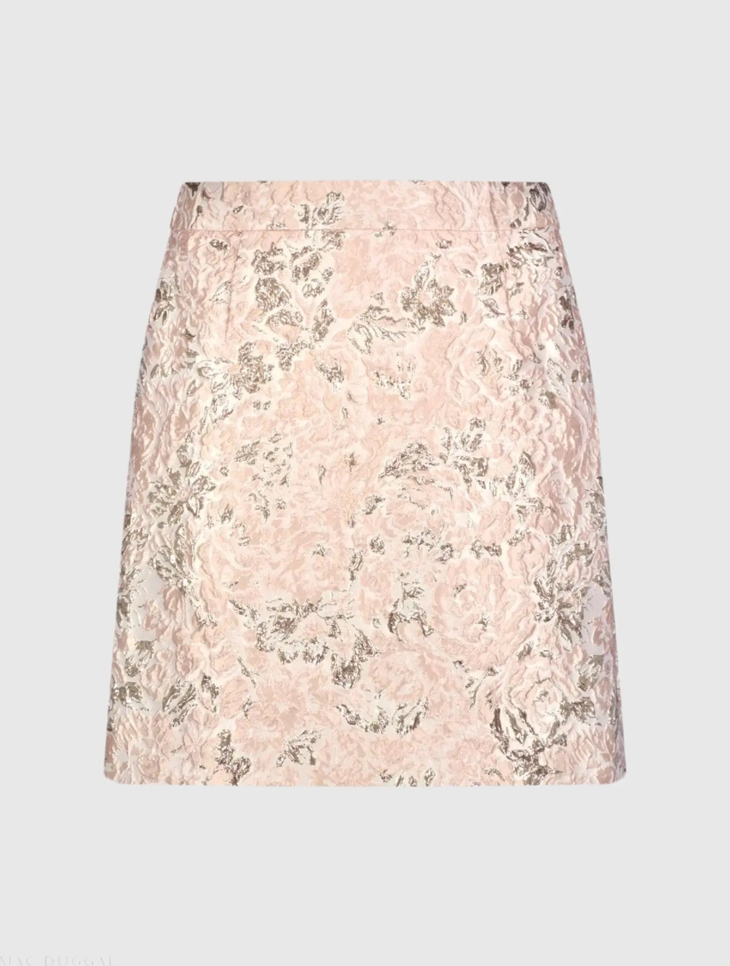 Pink Brocade Mini Skirt