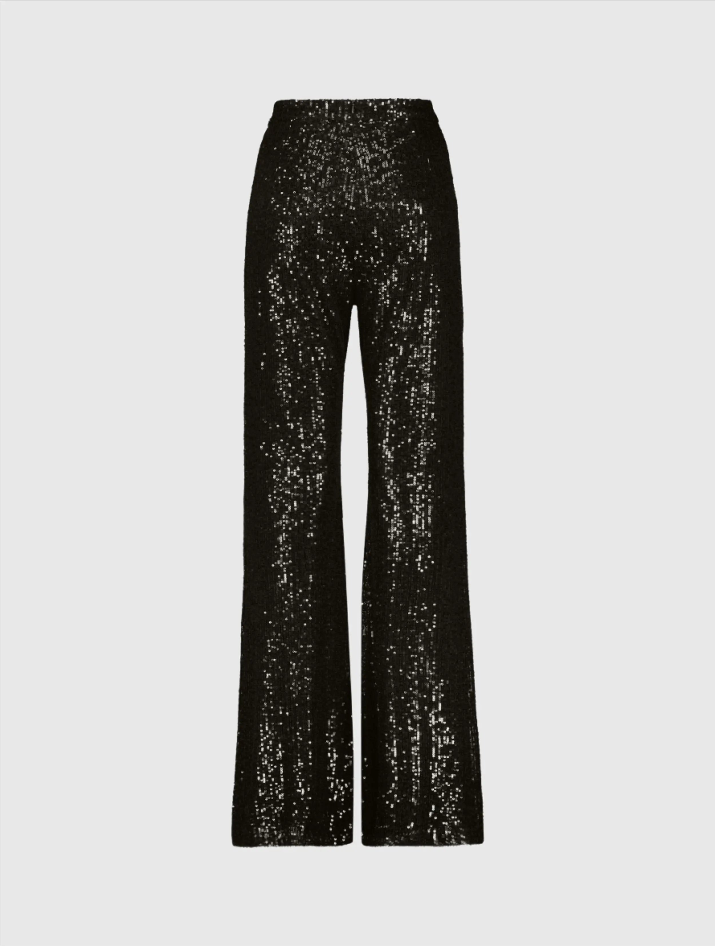 Black Sequin Flare Evening Pants - FINAL SALE