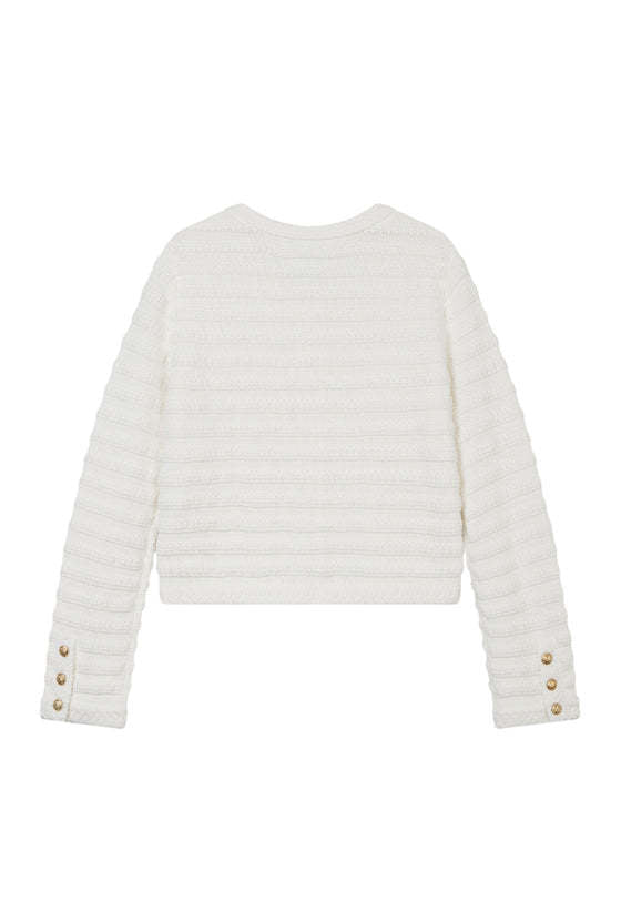 Cindy Cotton Cardigan - Ivory