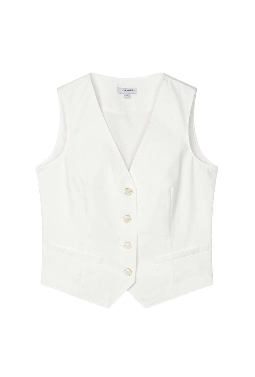 Bridgett Vest - Ivory